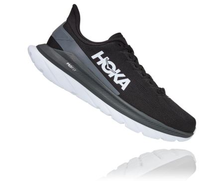 Hoka Mach 4 - Adidasi Alergare Pe Drum Barbati Negrii / Gri Inchis | RO-ZhqHWJF